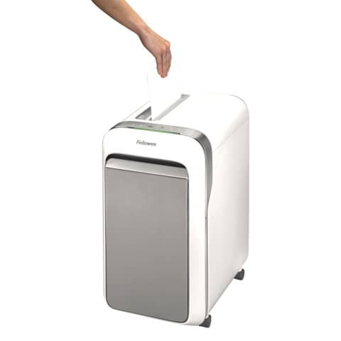 Distruggidocumenti uso moderato Fellowes LX221 - P-5 - 30 L - taglio a microframmenti 2x12 mm - bianco 5050501